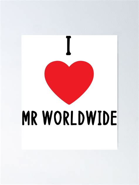 "mr worldwide - pitbull mr worldwide " Poster for Sale by JorgPoerschke | Redbubble