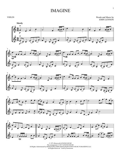 John Lennon Imagine Sheet Music Notes, Chords Download Printable Piano Solo PDF Score SKU: 94571 ...