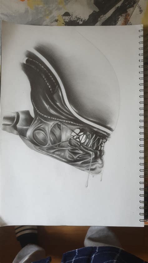 Hi all, just posting a quick update photo of my Xenomorph portrait. If ...