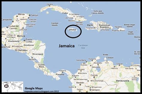 Jamaica Mapa Geográfico