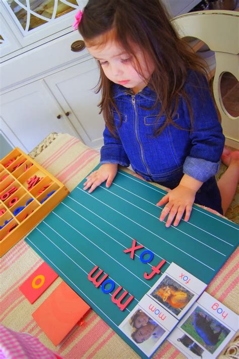 Montessori Pink Series Reading Work - "Making Montessori Ours"