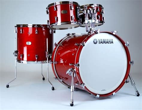 Yamaha Absolute Hybrid Maple Fusion Drum Set In Red Autumn Finish, With 20" Kick Drum | Yamaha ...