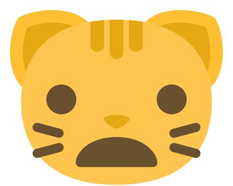 Emoji cat face gasp 1199179 PNG