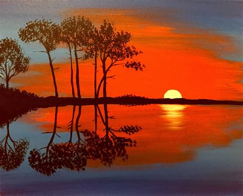 How To Paint Sun Reflection On Water – View Painting