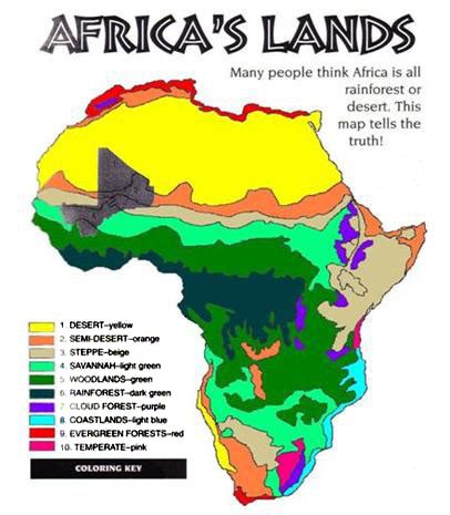 Map - Savanna Biomes Now