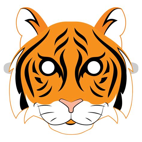 Tiger Mask Template | Free Printable Papercraft Templates