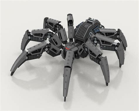 3d model robot spider