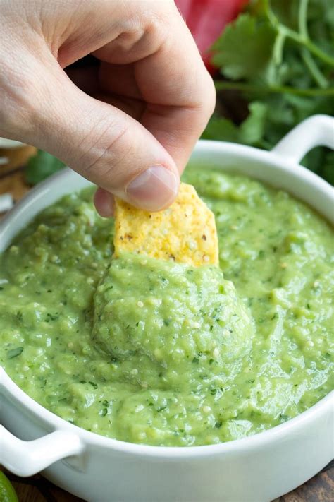 Avocado Salsa Verde Dip Recipe - Peas and Crayons Blog