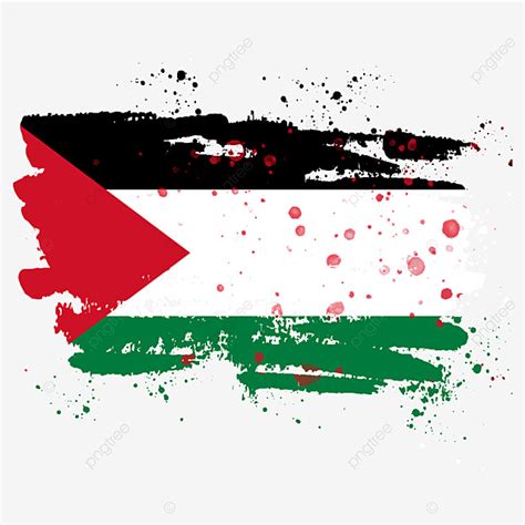 Diseño De La Bandera De Palestina De La Vendimia PNG , Bandera De ...