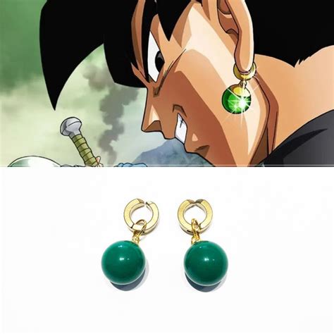 Dragon Ball Z - Potara Fusion Earrings of Vegito - Clip-on - Green - OtakuNinjaHero.com