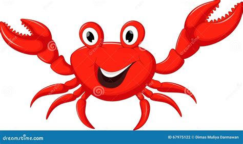 Red Crab Cartoon Vector Icon Illustration. | CartoonDealer.com #86618135