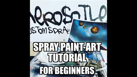 Spray Paint Art Tutorial For Beginners - YouTube