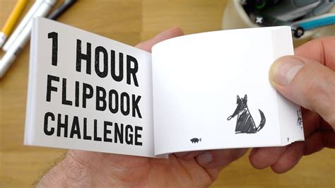 1 Hour Flipbook Challenge - based on my son's drawing - YouTube