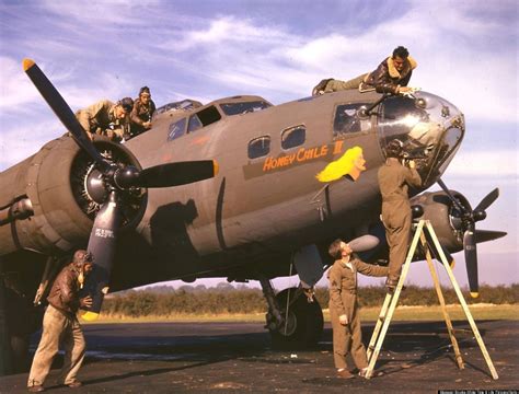 WWII In Color: Rare Photos Show American VIII Bomber Command In 1942 (PHOTOS) | HuffPost