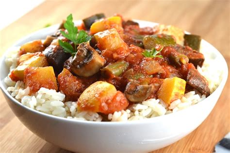 Vegetable Stew over Rice {Vegan} - TheVegLife