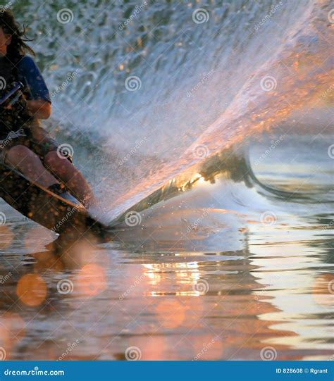 Water Skier Wake stock photo. Image of pull, wake, lake - 828608