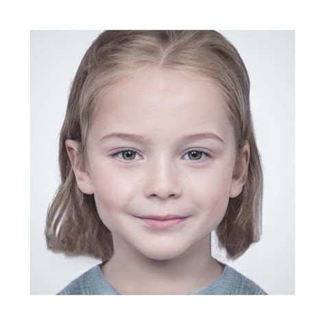 2020 – Generated Faces by Artificial Intelligence. Kids, Girls. V1 ...