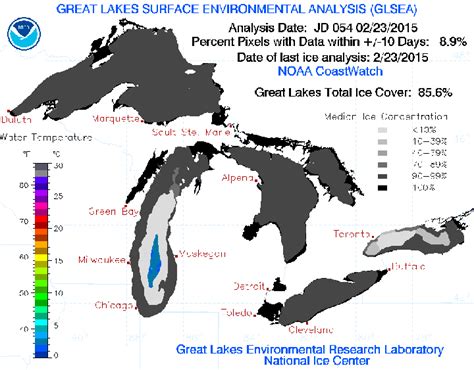 Great Lakes ice coverage reaches 85 per cent | Globalnews.ca