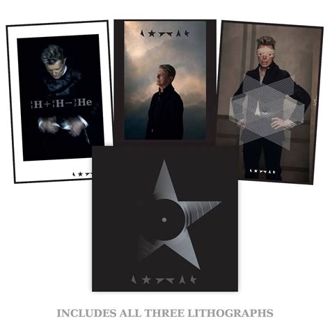 David Bowie – Blackstar clear vinyl bundle with three lithographs | The Bowie Bible