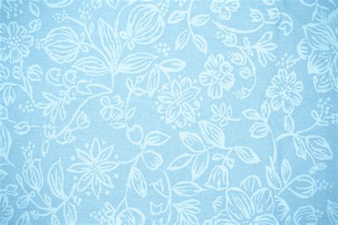 Baby Blue Fabric with Floral Pattern Texture Picture | Free Photograph | Photos Public Domain