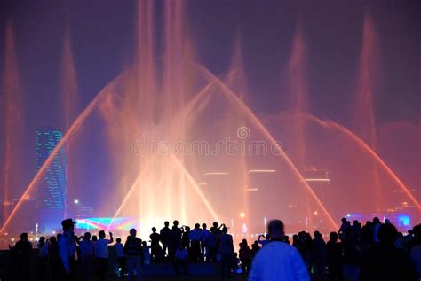 Musical Fountain in Sentosa Singapore Stock Image - Image of fountain, laser: 31216603