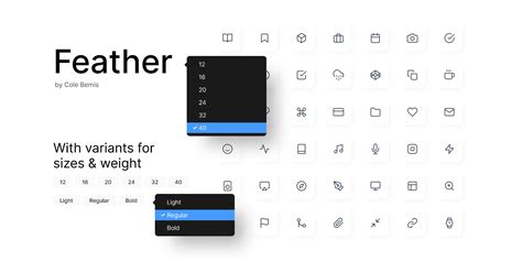 Feather icons with variants | Figma