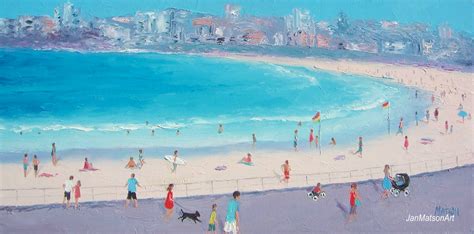 Jan Matson Art: Beach Painting, Bondi Beach SOLD