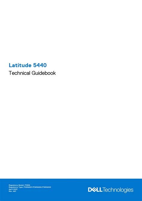 DELL LATITUDE 5440 TECHNICAL MANUALBOOK Pdf Download | ManualsLib