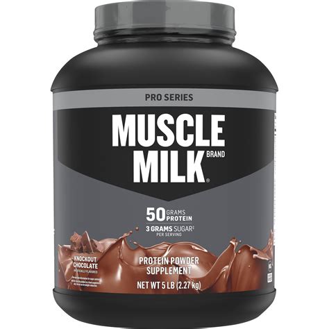 Muscle Milk Pro Series Protein Powder, Knockout Chocolate, 50g Protein, 5 Pound - Walmart.com