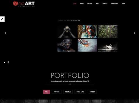 Artist Portfolio Website Templates - prntbl.concejomunicipaldechinu.gov.co