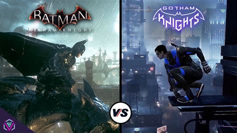 Gotham Knights vs Batman Arkham Knight - Gameplay Comparison - YouTube