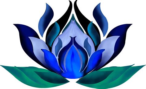 Blue Lotus Flower Drawing | Free download on ClipArtMag