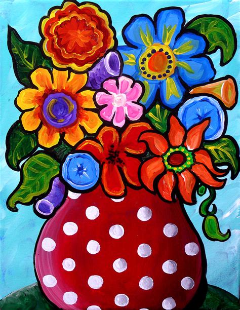 Whimsical Flower Paintings