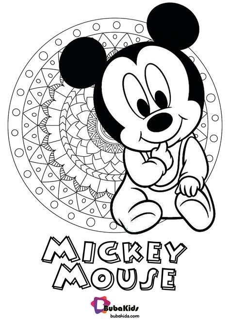 Check This Cute Baby Mickey Mouse Coloring Pages Printable Free ...