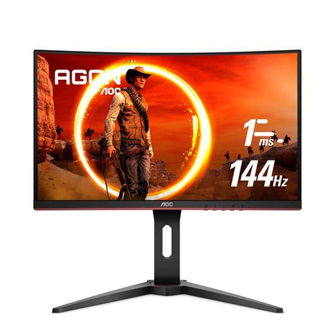 Buy AOC C24G1 24" Curved Frameless Gaming Monitor, FHD 1080p, 1500R VA panel, 1ms 144Hz ...