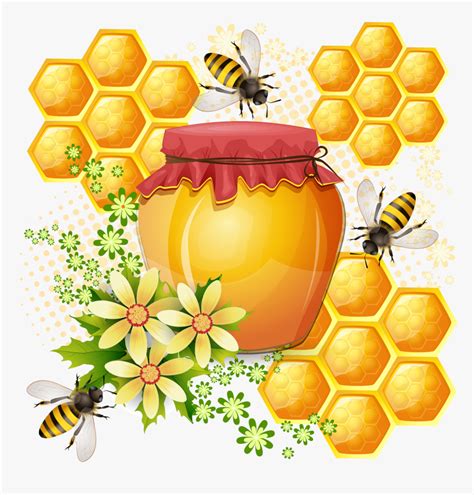 Bee Hive Clipart Honeycomb - Honey Bee Painting, HD Png Download , Transparent Png Image - PNGitem