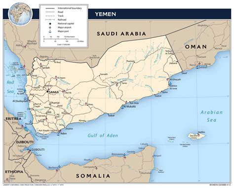 Political Map Of Yemen - Franny Antonietta