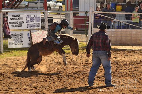 Junior Bronc Riding Photograph by Kris Wolf | Fine Art America