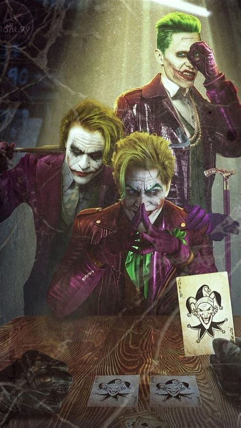 Joker, character, drawings, film, green hair, hahaha, joker card, jokers, movie, HD phone ...