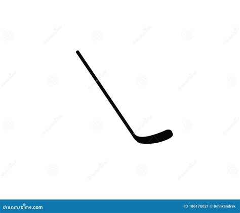 Hockey Stick Ice Sport Equipment Symbol Stock Vector - Illustration of ...