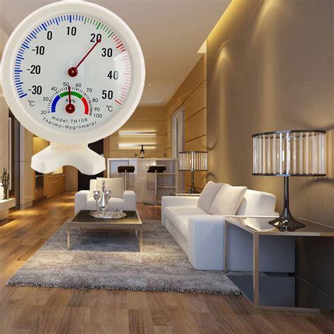 Round Indoor Outdoor Hygrometer Humidity Thermometer Temperature Meter Gauge - Walmart.com