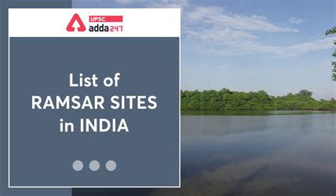 List of Ramsar Wetland Sites in India