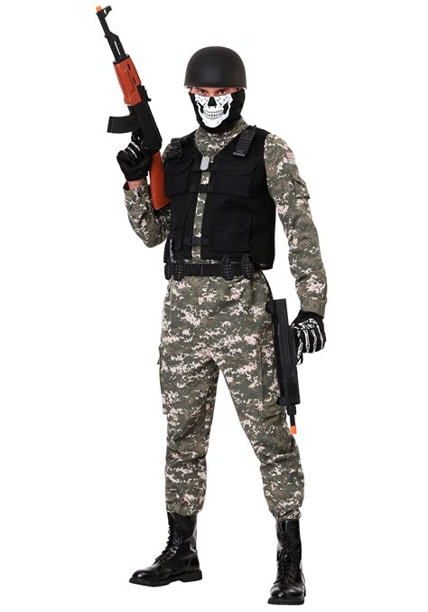 Battle Soldier Men's Halloween Costume