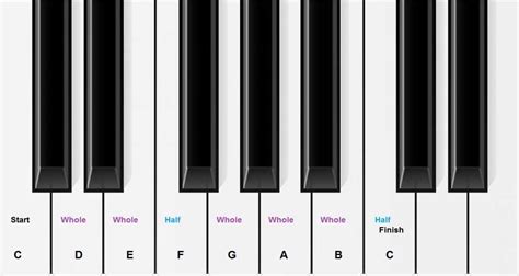 Piano Keys Chart for Beginner Piano Students