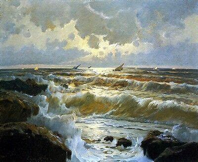 Hand Painted Sea Texture Painting Ocean Canvas Painting - Etsy | Seascape, Oil painting ...