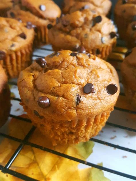 Cake Mix Chocolate Chip Pumpkin Muffins - Beat Bake Eat