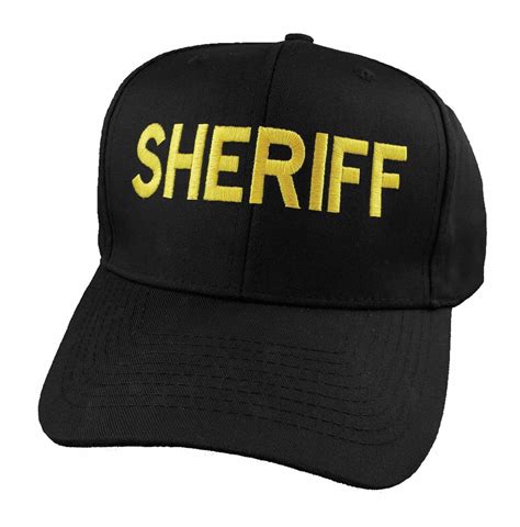 HEROS PRIDE Black Sheriff Hat, Brim Style, Universal Size - 24GR67|6785 - Grainger