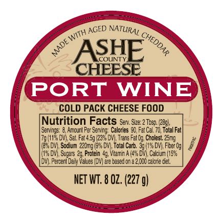 8 oz. Port Wine Spread - Ashe County Cheese