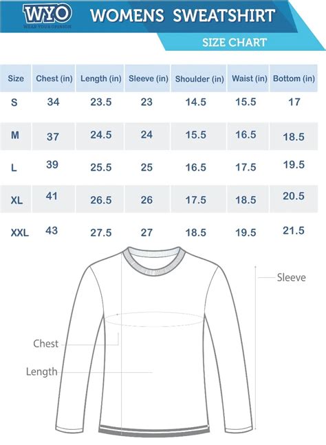 WYO Size Chart