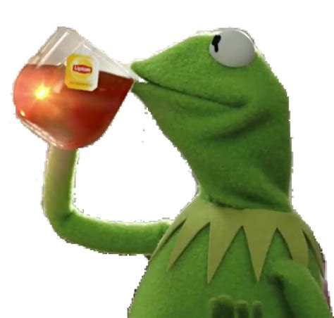 Download Kermit Sipping Tea Meme | Wallpapers.com